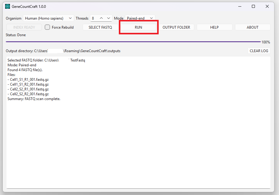 Launch GeneCountCraft on Windows
